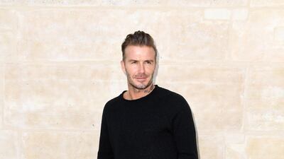 David Beckham, in Louis Vuitton, attends the Louis Vuitton menswear show at Paris Fashion Week on June 23, 2016 in Paris, France. Getty Images