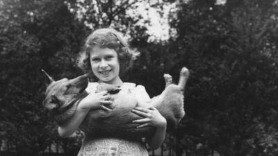 Princess Elizabeth at her childhood home in London in 1936. Getty