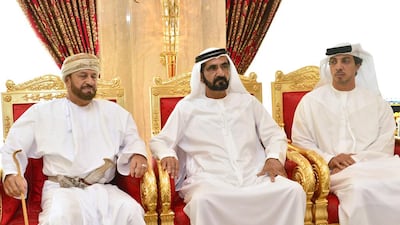 Sheikh Mohammed bin Rashid accepts condolences from well-wishers. Wam