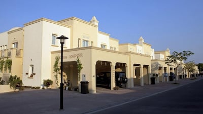 Springs villas: 3BR - Dh180,000 average rental rate, down 7.7% year-on-year. Jeff Topping / The National