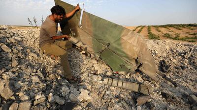 The Britain-based monitor said that it was the first such downing of a regime plane since the aerial campaign of the militant-run bastion began in late April. AFP