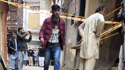 One witness said he had been preparing to enter the mosque when a powerful explosion threw him to the street. EPA