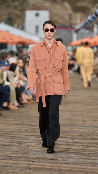 A belted safari jacket from the spring/summer 2027 collection. Photo: Zegna
