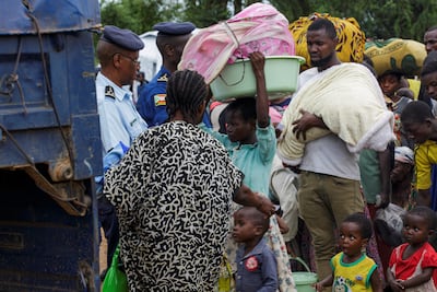 Congolese civilians at a reception centre in Gatumba, Burundi, after fleeing fighting between M23 rebels and the army in the Democratic Republic of the Congo. Reuters