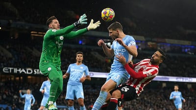 Ruben Dias, 6 - Knocked the ball down intelligently for Laporte in the Brentford box, but a groan of discontent rumbled around the Etihad at the other end when the Portugal man stuck the ball behind for a corner when Ederson seemed to be in control. PA