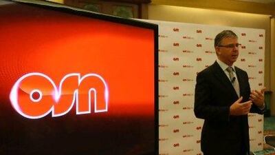 David Butorac, the chief executive of OSN, is confident his company’s subscriber base will significantly increase this year. Pawan Singh / The National