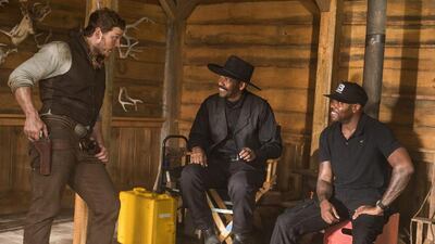 A reader praises the decision to cast Denzel Washington, seen with director Antoine Fuqua and actor Chris Pratt, in the remake of The Magnificent Seven. Sam Emerson / MGM / Columbia Pictures / AP