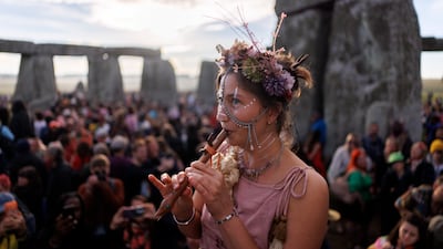 Summer solstice celebrations at Stonehenge in Wiltshire, UK. EPA