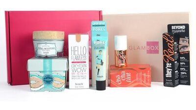 The GlamBox Benefit Box for the month of August. Courtesy GlamBox