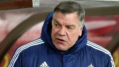 Sunderland manager Sam Allardyce will bring his club to the UAE in February. Scott Heppell / AP Photo