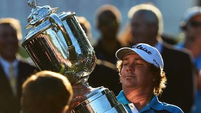 Jason Dufner won his first golf major on Sunday. Stuart Franklin / Getty Images / AFP
