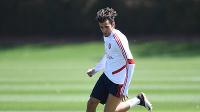 Dani Ceballos of Arsenal during a training session at London Colney in St Albans, England. Getty
