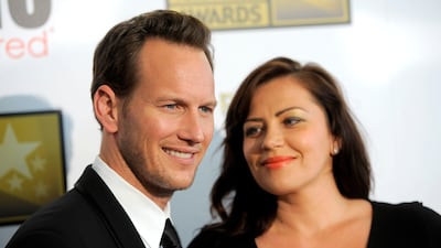 Star of TV's A Gifted Man Patrick Wilson, left, and his wife Dagmara Dominczyk arrive at the Critics' Choice Television Awards. Chris Pizzello / Invision / AP