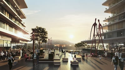 The development will include five residential buildings with 612 units.