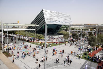 A view of the Saudi Arabia pavilion at the World Fair in Dubai. Photo: Expo 2020 Dubai