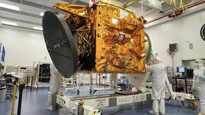 Final checks being undertaken on the UAE's Hope Probe before its launch last July. Apcoworldwide.com