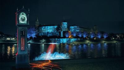 Wawel Royal Castle in Krakow, Poland.