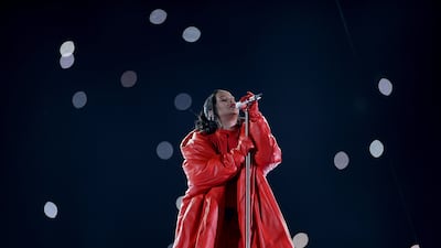 The singer performed during half-time of Super Bowl LVII between the AFC champion Kansas City Chiefs and the NFC champion Philadelphia Eagles at State Farm Stadium in Glendale, Arizona. EPA