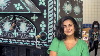 Food designer Josephine Abou Abdo manages the Nation Station oven and kitchen