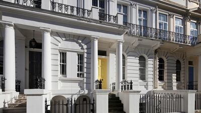 A wealthy street in the neighborhood of Notting Hill in London. Getty Images