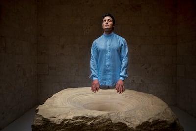 A sculpture by artist Anish Kapoor is placed in the lobby that also doubles as a library, tea room and apothecary. Photo: Zulal by Chiva-Som