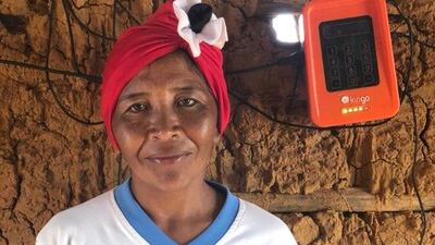 Kingo Energy provides solar energy to families and businesses in off-grid communities. Courtesy: Moralejo Francisco