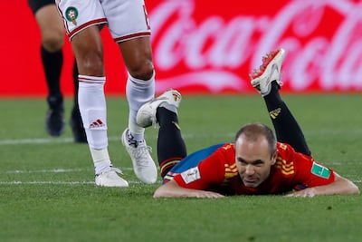 Andres Iniesta's lacklustre performance symbolised Spain's problems in this tournament. AP
