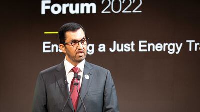 Dr Sultan Al Jaber, UAE Minister of Industry and Advanced Technology, Special Envoy for Climate and group chief executive officer and managing director of Adnoc, in New York. Photo: UAE mission to the UN