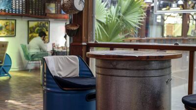 The Art House Cafe opened as an advocacy of promoting, recycling and showcasing works of art. Khushnum Bhandari / The National