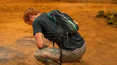 Cook says he spent hours 'bushwhacking through overgrown jungle paths' in the Democratic Republic of the Congo. Photo: Russ Cook