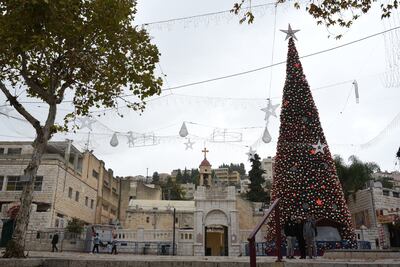 Christmas in Nazareth. Rosie Scammell for The National