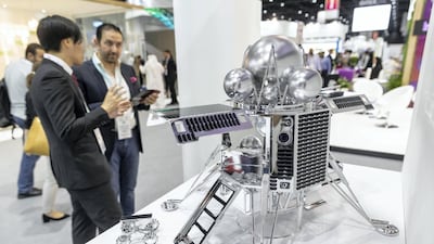 The ISpace Lunar landing model.