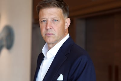 Former South Africa captain Bob Skinstad during the Dubai Sevens launch. Chris Whiteoak / The National