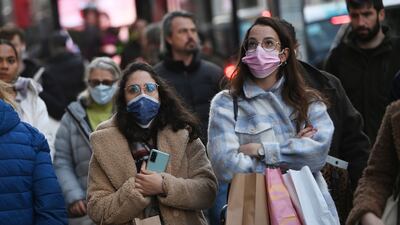 Shoppers in London, Britain, on December 9. EPA