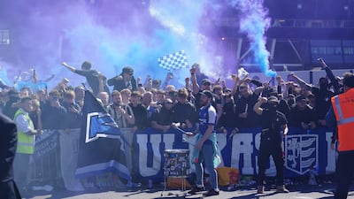 Ipswich Town fans before the game. PA