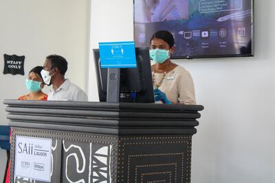 All resorts that have reopened have implemented enhanced hygeine and safety standards to keep guests safe. Courtesy Crossroads Maldives