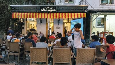 Cafe Al Abbassia in the Bab Souika district of Tunis has been a meeting point for Esperance fans since the Tunisian team's founding in 1919. Erin Clare Brown / The National