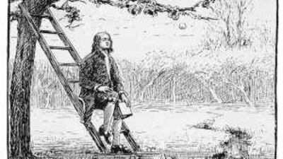 Sir Isaac Newton is supposed to have been inspired to formulate his law of gravity when an apple fell on his head.