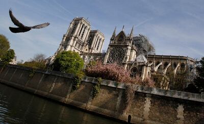 The Notre Dame cathedral in Paris sits alongside the river Seine. Christophe Ena / AP