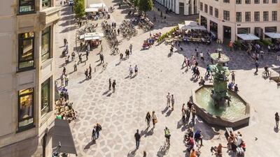 Strøget street is filled with boutique stores. Getty Images
