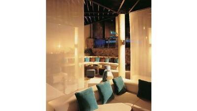 The White Orchid Lounge Terrace at Palm Tree Court & Spa, Dubai. Courtesy of Jebel Ali International Hotels