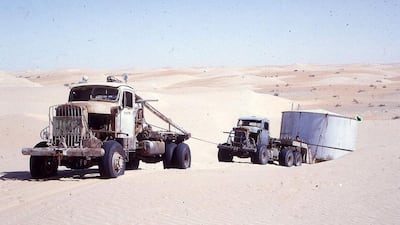 These dunes are near Habshan, today the starting point of the newly opened pipeline. Courtesy John Vale