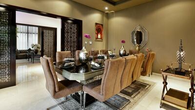 The villa has been beautifully finished with a host of bespoke features, including marble flooring and a private indoor gym.