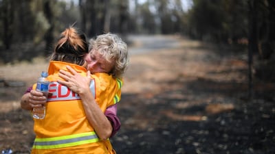 The aftermath of bushfires on a farm in Batlow, New South Wales. Glenda Kwek / AFP