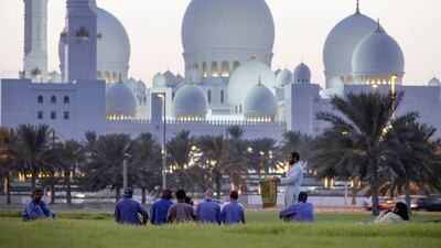 Eid Al Adha prayers will be led on Saturday in Dubai by Sheikh Mohammed bin Rashid, Vice President and Ruler of Dubai, at Sheikh Rashid bin Saeed Mosque; and in Abu Dhabi by Sheikh Mohammed bin Zayed, Crown Prince of Abu Dhabi and Deputy Supreme Commander of the Armed Forces, at the Grand Mosque. Silvia Razgova / The National