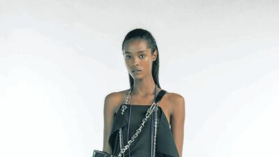 The new little black dress is complex, seen here by Givenchy