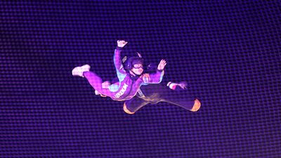 The space flight area at the festival