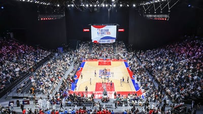 New York Knicks took on Philadelphia 76ers during the 2025 NBA Abu Dhabi at the Etihad Arena. Victor Besa / The National
