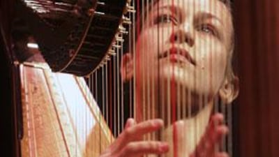 Joanna Newsom's new CD, Have One on Me, features her typically intense harp playing.