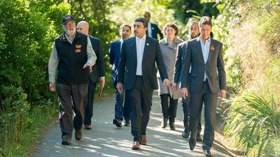 Sheikh Abdullah visits Zealandia. The ecosanctuary has a 500-year vision to restore Wellington valley forest and freshwater ecosystems as closely as possible to their pre-human state.
